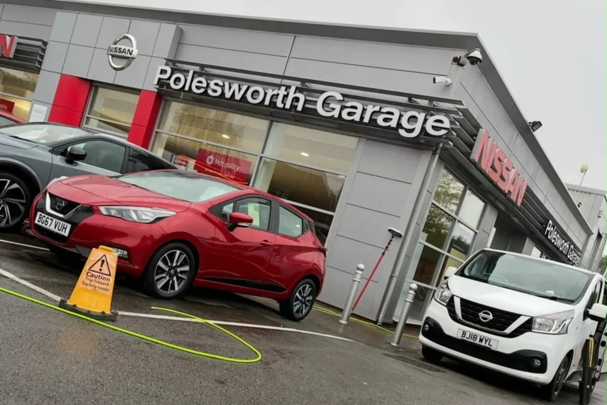 Ant Burton Window Cleaning van on the forecourt at Polesworth Garage, Grendon Road, Polesworth